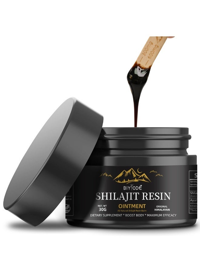 BIYODE Himalayan Power Resin | 30g Potent Balm | For Peak Performance Men | Supports Metabolism, Cognitive Function, Rejuvenation & Immunity | 100% Natural Dietary Supplement for Energy & Endurance - Image 1